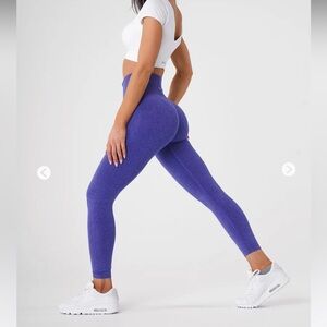 [NVGTN] Electric Blue Seamless Speckled Leggings
